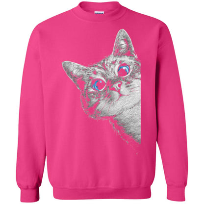 Cat Lovers T-shirt Cute Face Heliconia