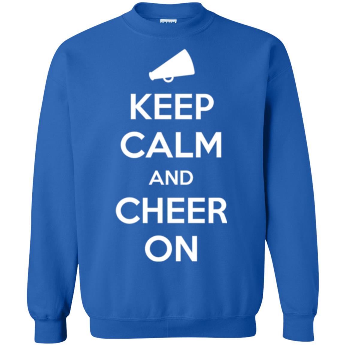Cheerleader T-shirt Keep Calm And Cheer On Royal