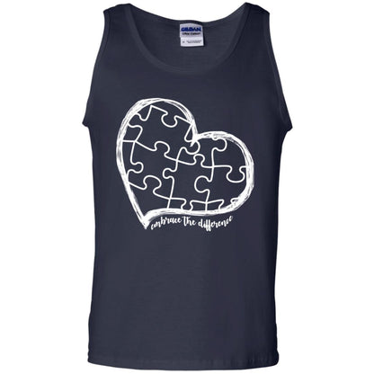Autism Awareness Embrace Differences Shirt Navy