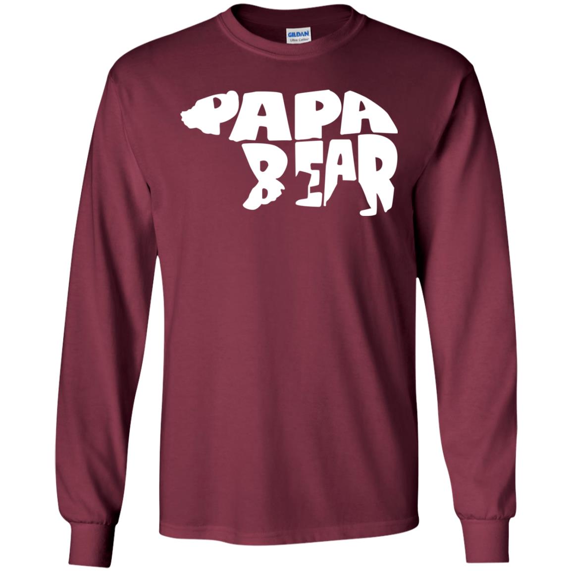 Bear Papa Shirt Maroon