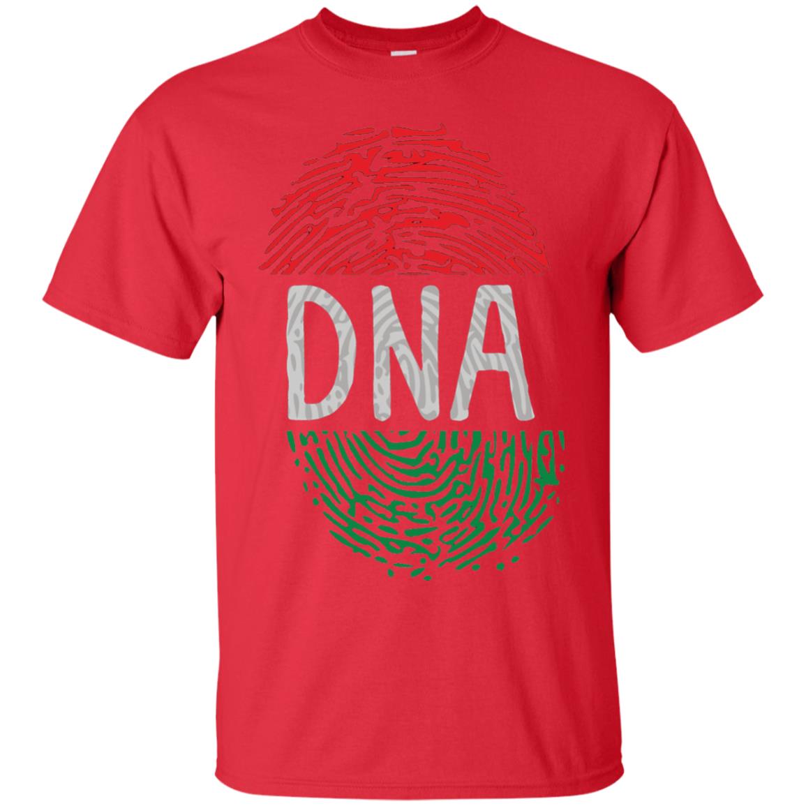 Flag Thumb Fingerprint Roots Proud Africa Dna T-shirt Red