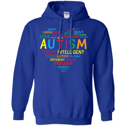 Autism Heart Autism Awareness T-shirt Royal
