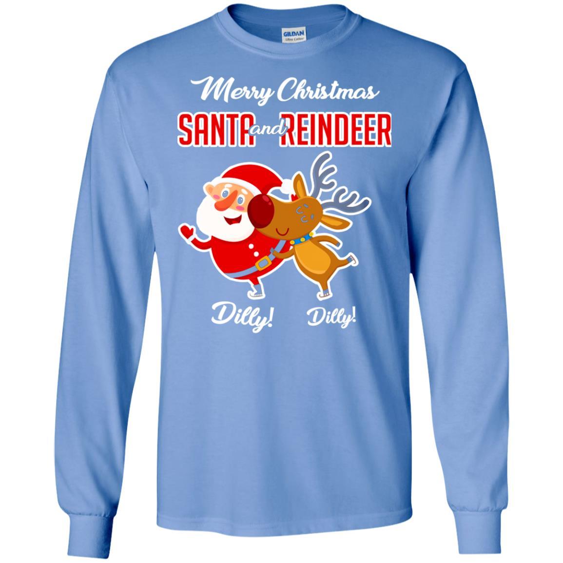 Christmas T-shirt Merry Christmas Dilly Dilly Carolina Blue