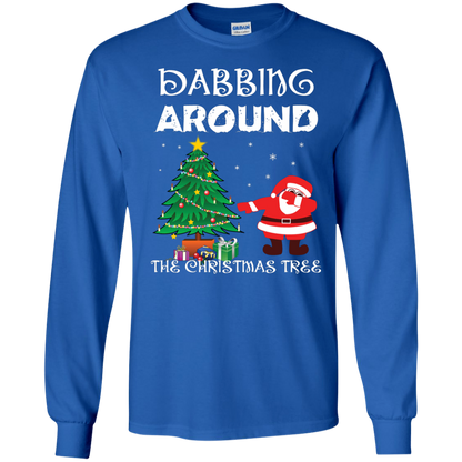 Christmas T-Shirt Dabbing Around The Christmas Tree Royal