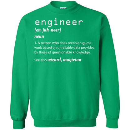 A Person Who Does Precision Guess Work Based On Engineer T-shirt Irish Green