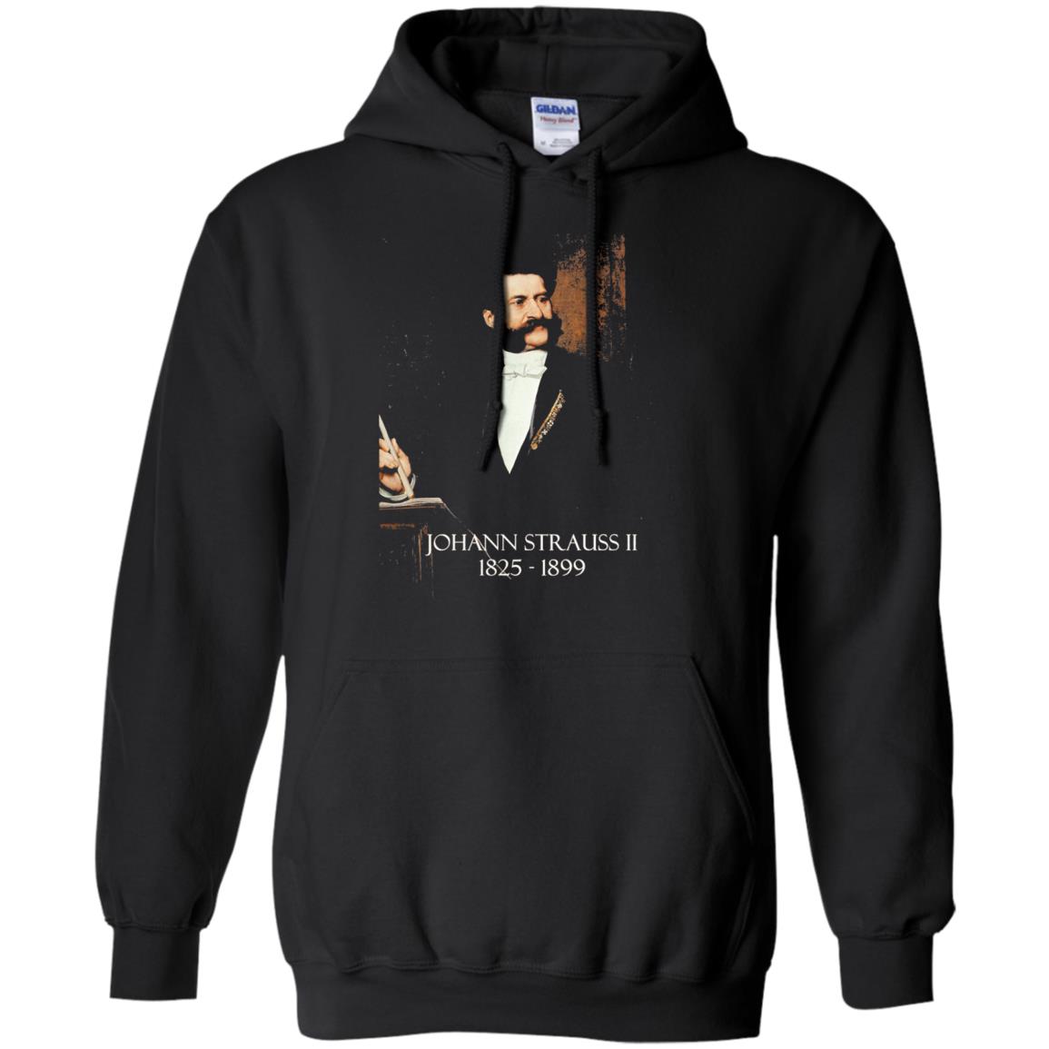 Musician T-shirt Johann Strauss Ii Black