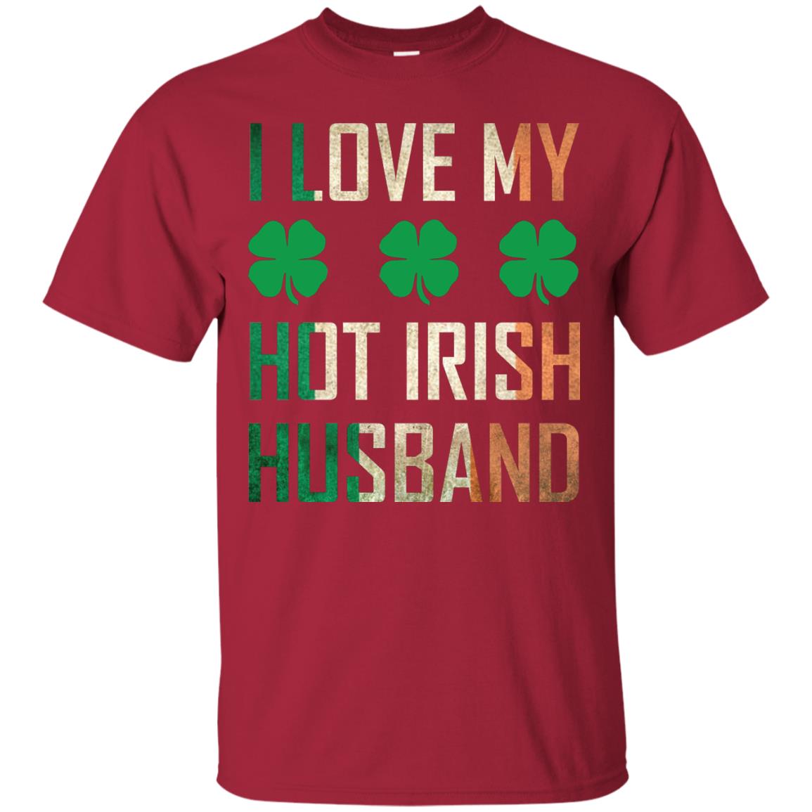 I Love My Hot Irish Husband Saint Patricks Day Shirt For Wife Cardinal