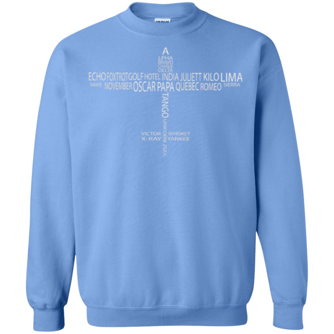 Aviation T-shirt Phonetic Alphabet Pilot Carolina Blue