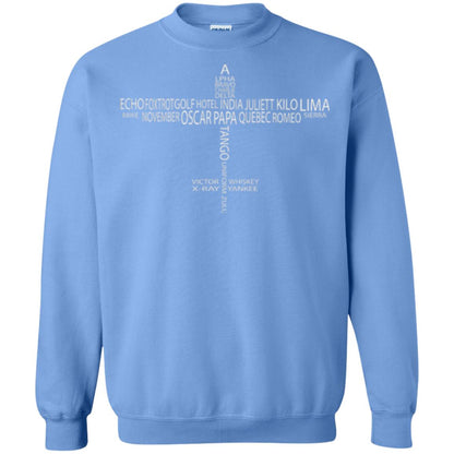 Aviation T-shirt Phonetic Alphabet Pilot Carolina Blue