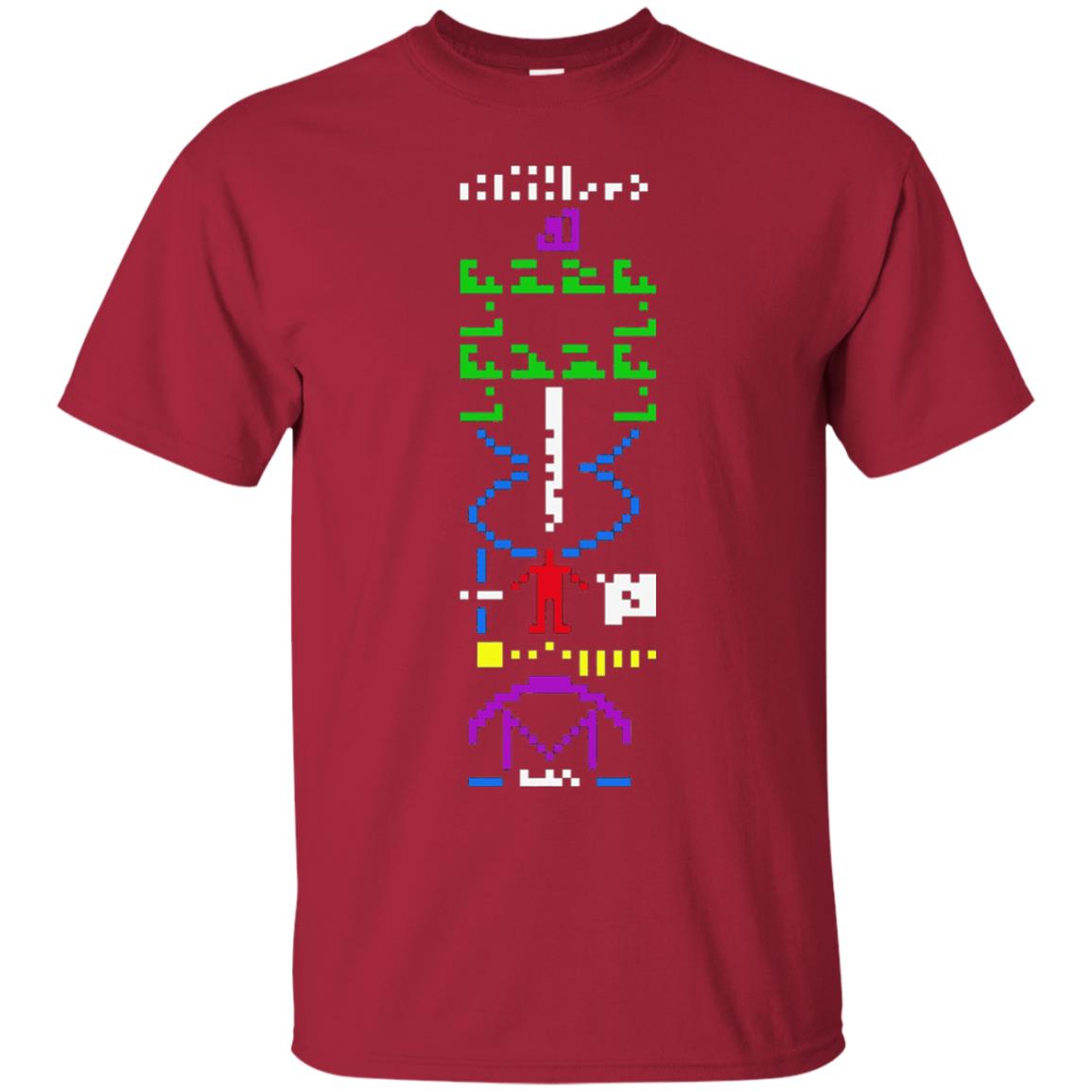 Astronomer T-shirt 1974 Arecibo Message Cool Space Exploration Cardinal