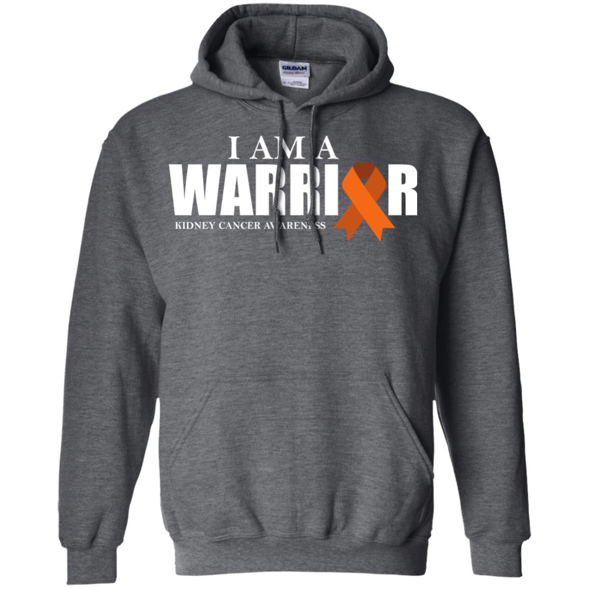 Kidney Cancer Awareness T-shirt I Am A Warrior Kidney Cancer Awareness Dark Heather