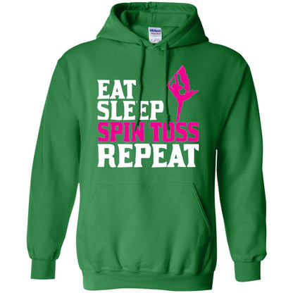 Eat Sleep Spin Toss Repeat Color Guard T-shirt Irish Green