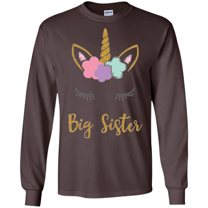 Family T-shirt Big Sister Dark Chocolate