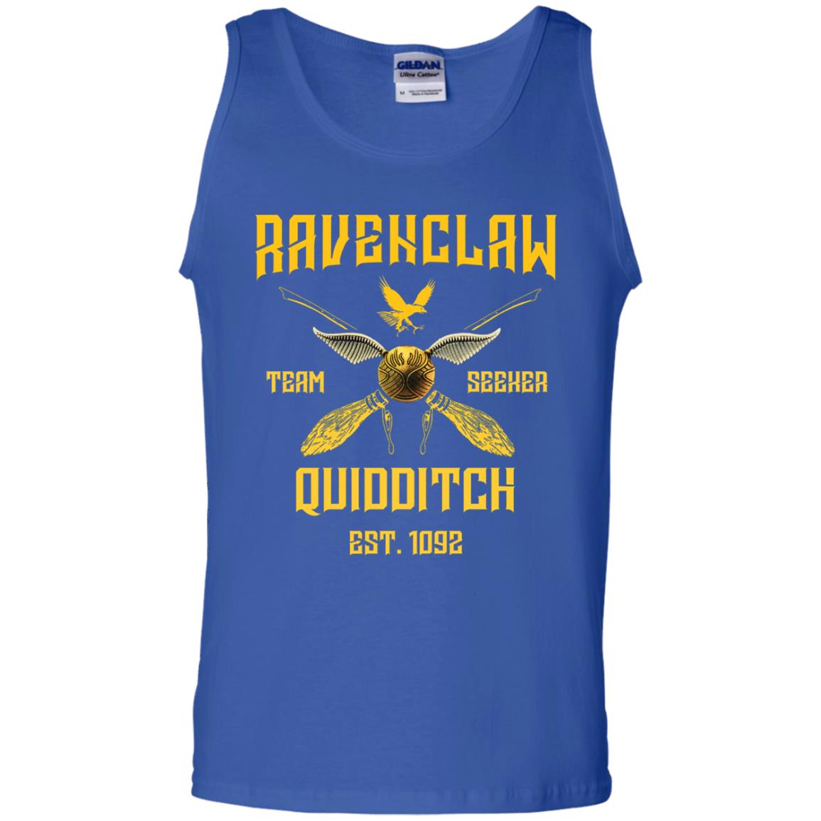 Ravenclaw Quiddith Team Seeker Est 1092 Harry Potter ShirtG220 Gildan 100% Cotton Tank Top