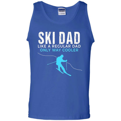 Skier T-shirt Ski Dad Like A Regular Dad Only Way Cooler Royal