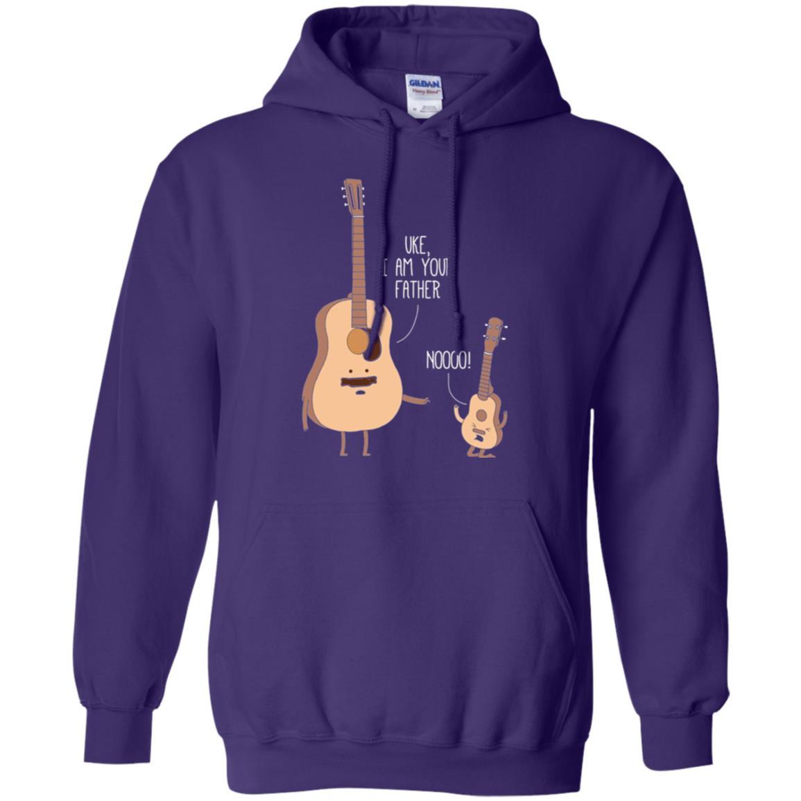 Musician T-shirt Uke I Am Your Father Purple