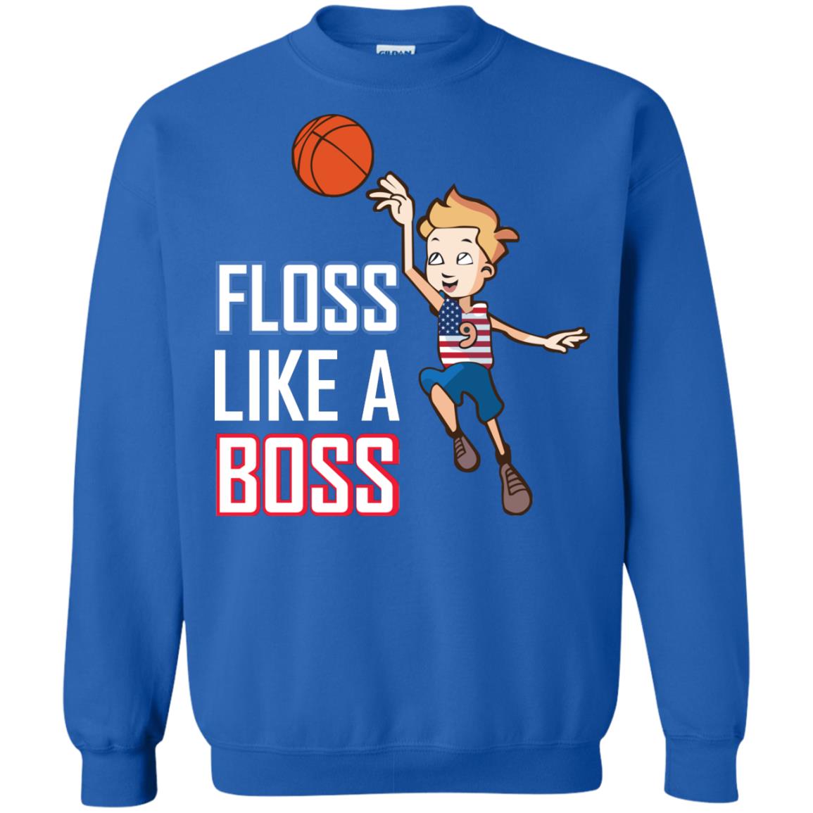 Floss Like A Boss Shirt For Basketball Players Royal