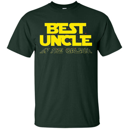 Uncle T-shirt Best Uncle In The Galaxy Forest Green