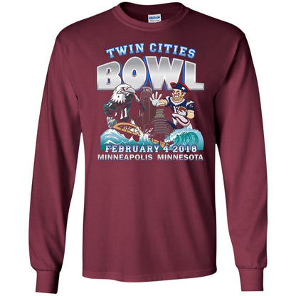 Football Lover T-shirt Twin Cities Bowl Maroon