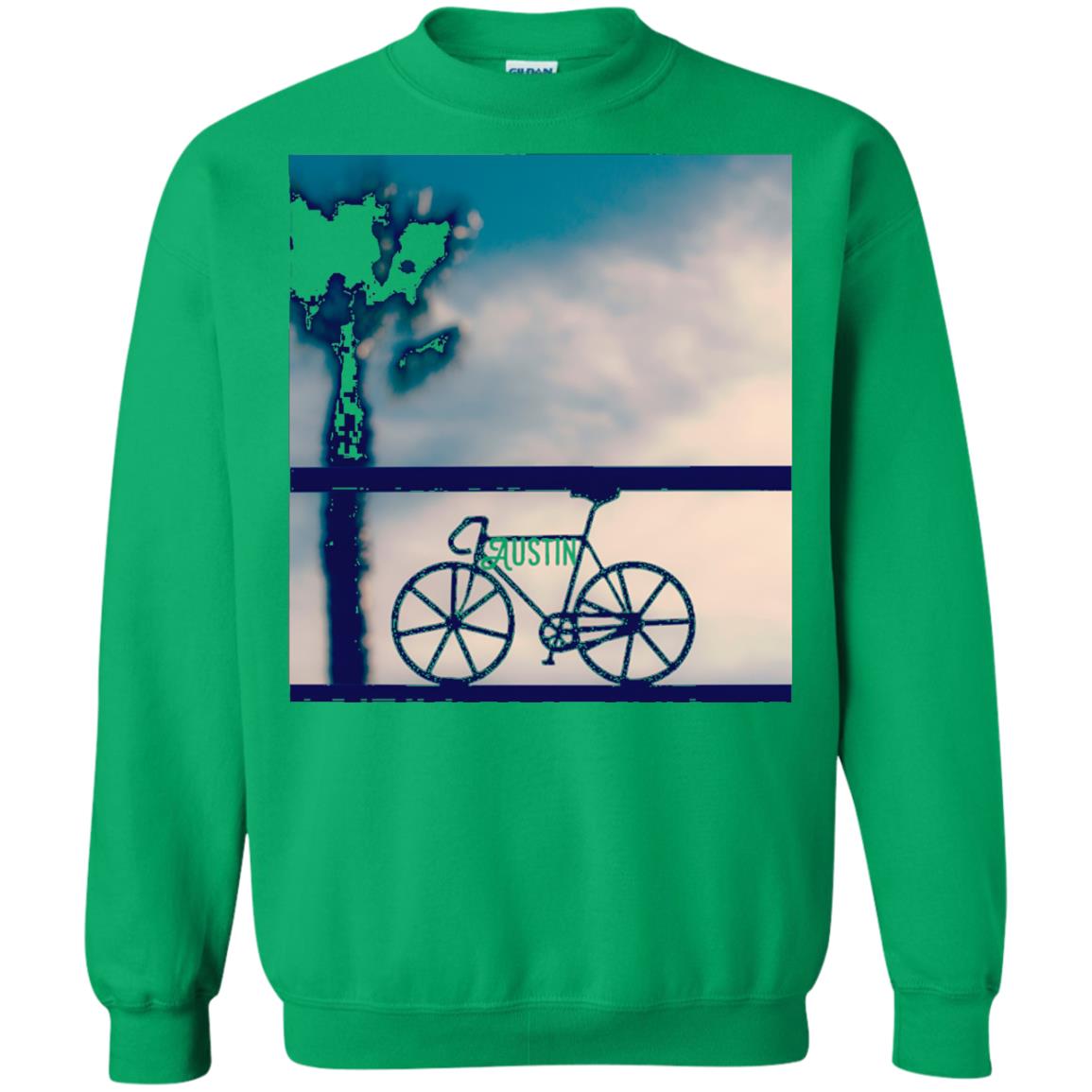 Biking In Austin T-shirt Irish Green