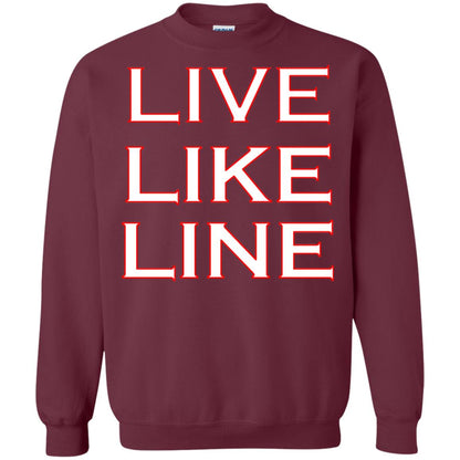 Live Like Line Volleyball Lover Shirt Maroon