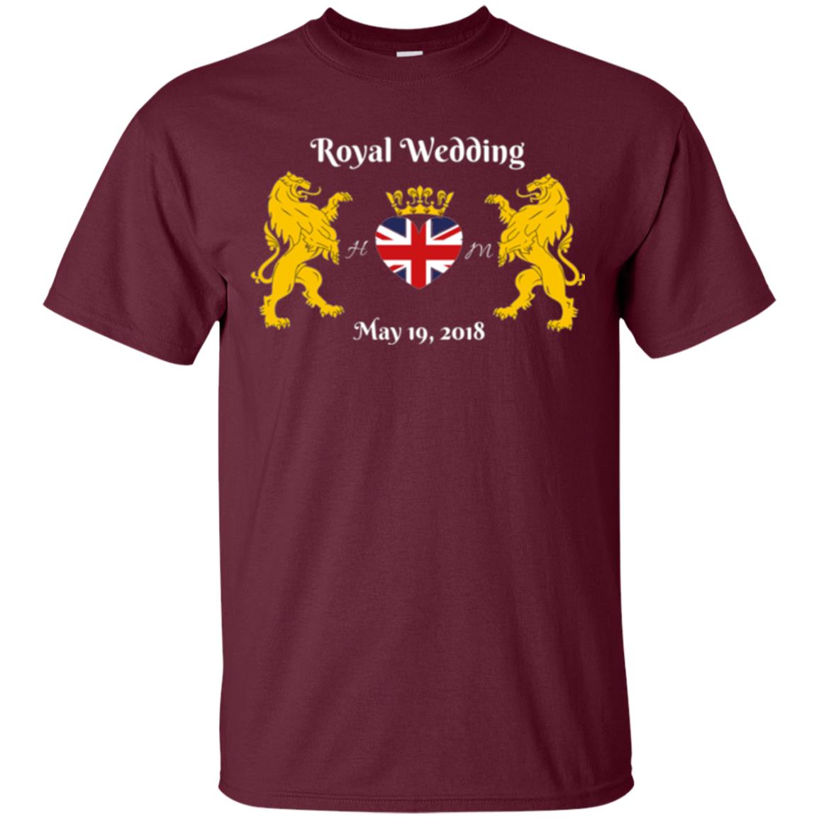 Ornate Royal Wedding May 19 2018 T-shirt Maroon