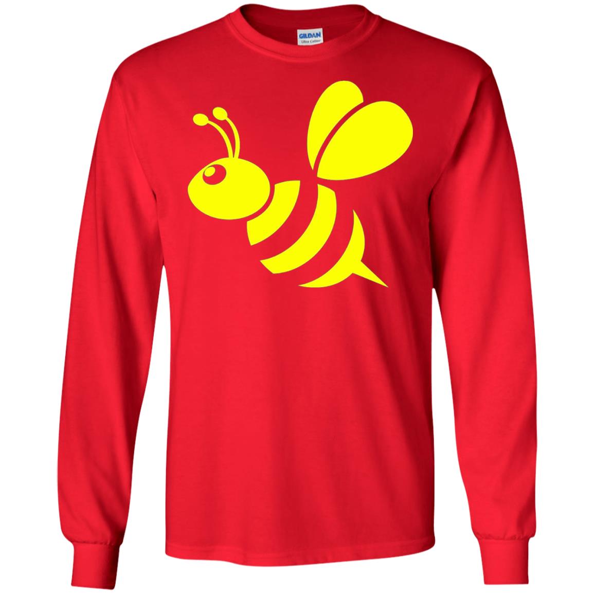 Yellow Honeybee Bee Lover T-shirt Red