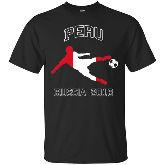 Soccer Lovers T-shirt Peru Russia In 2018 Black