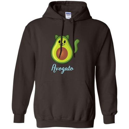 Avogato Avocado Cat Funny Avocato T-shirt Dark Chocolate