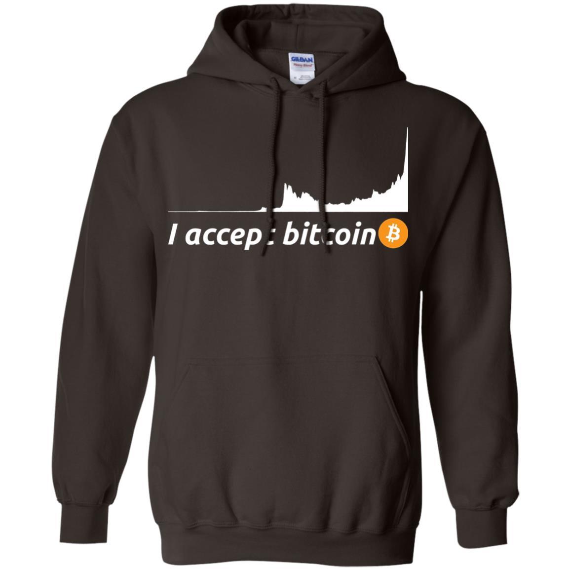 Cryptocurrency T-shirt I Accept Bitcoin Dark Chocolate