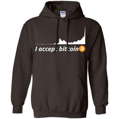 Cryptocurrency T-shirt I Accept Bitcoin Dark Chocolate