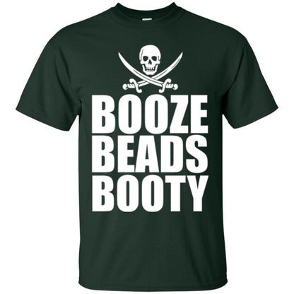Gasparilla T-shirt Booze Beads Booty Forest Green