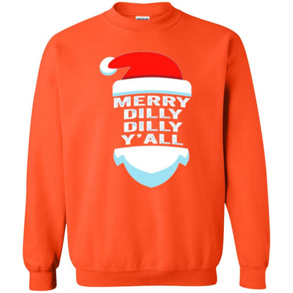 Christmas T-shirt Dilly Dilly Y_all Santa Claus Orange