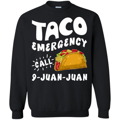 Emergency Call 9 Juan Juan Taco Cinco De Mayo Shirt Black