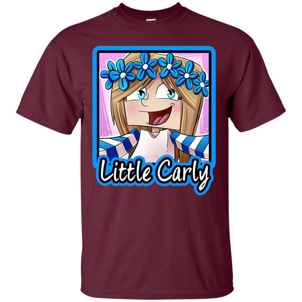 Little Carly Minecraft Little Club Adventures Shirt Maroon