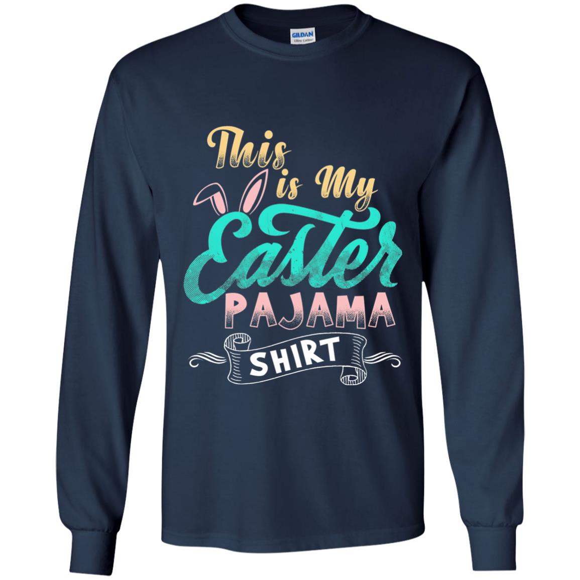 Easter T-shirt This Is Easter Pajama Shirt Navy
