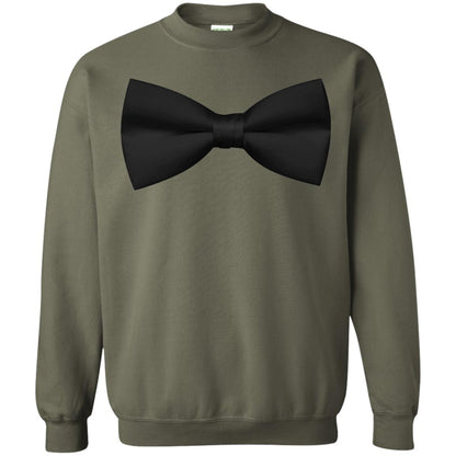 Big Black Bow Tie Tee Shirt Military Green