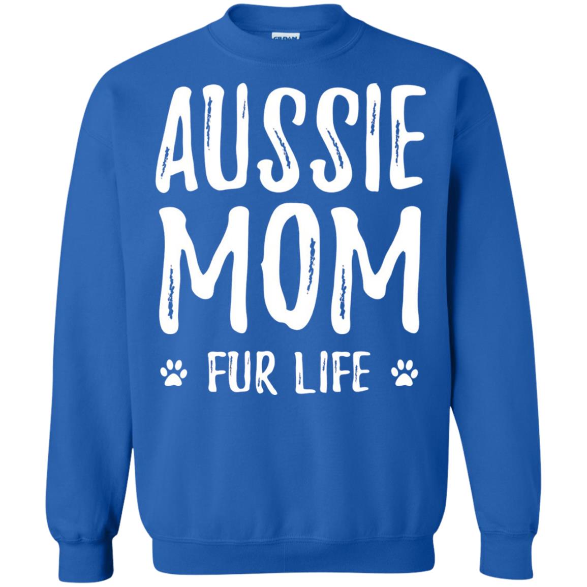 Aussie Mom Fur Life T-shirt Royal