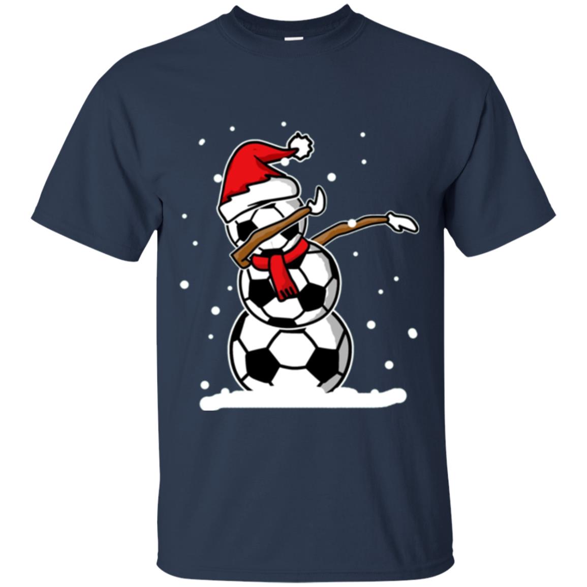 Christmas T-shirt Dabbing Snowman Ball Navy