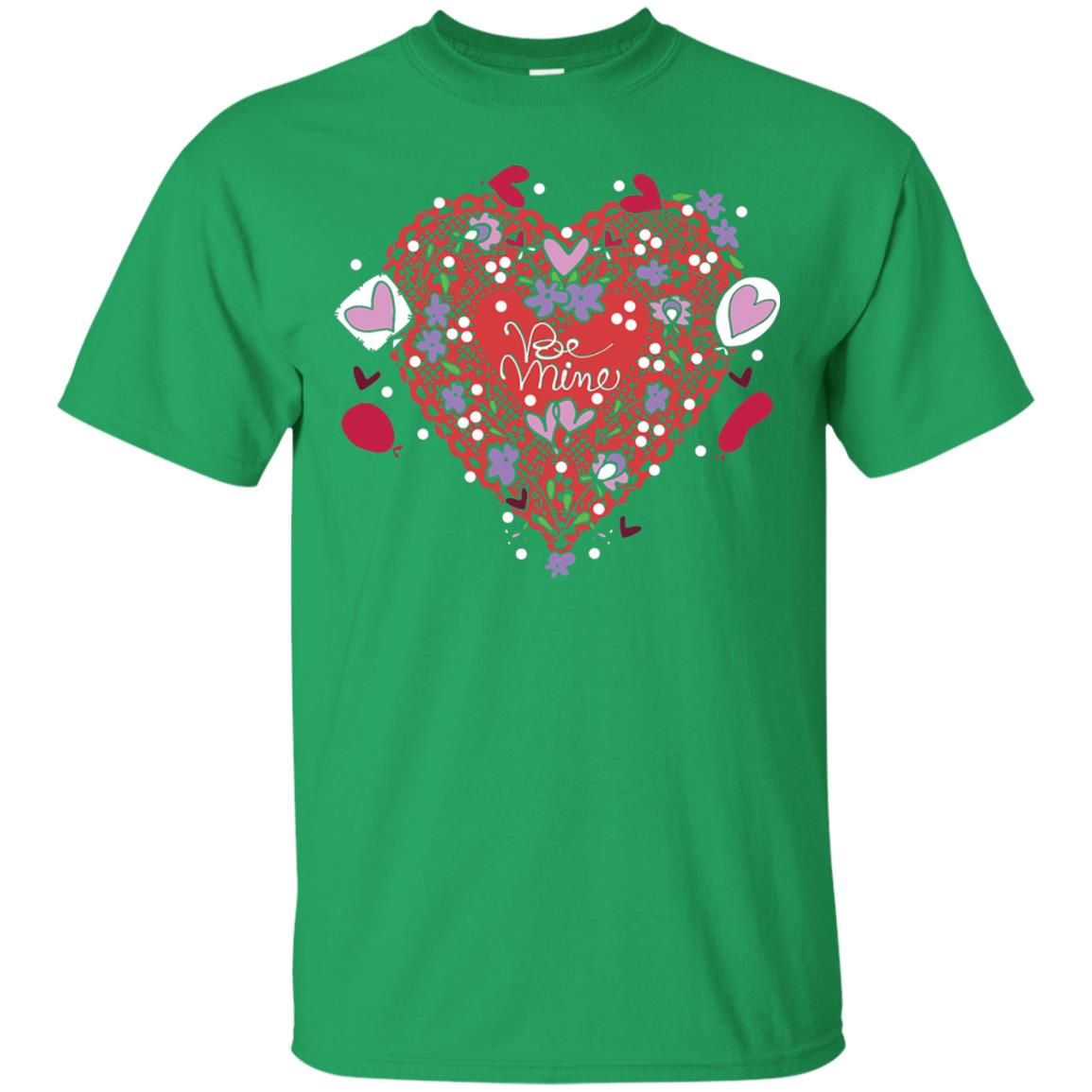Lace Hearts Balloons Flowers T-shirt Irish Green