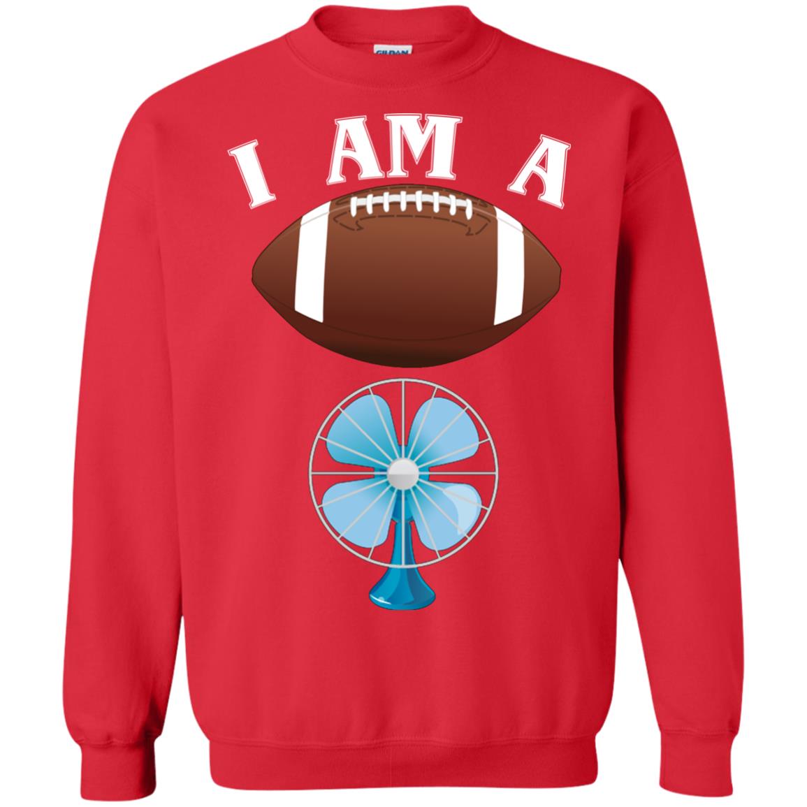 Football Lover T-shirt I Am A Football Fan Red