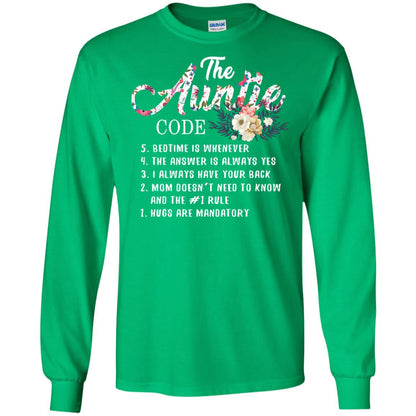 The Auntie Code Shirt For Womens Irish Green