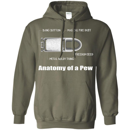 Bullet T-shirt The Anatomy Of A Pew Military Green