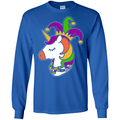 Mardi Gras Unicorn T-shirt Royal