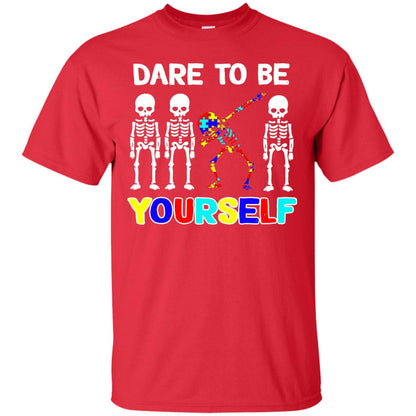 Dare To Be Yourself Autism Awareness Shirt Red