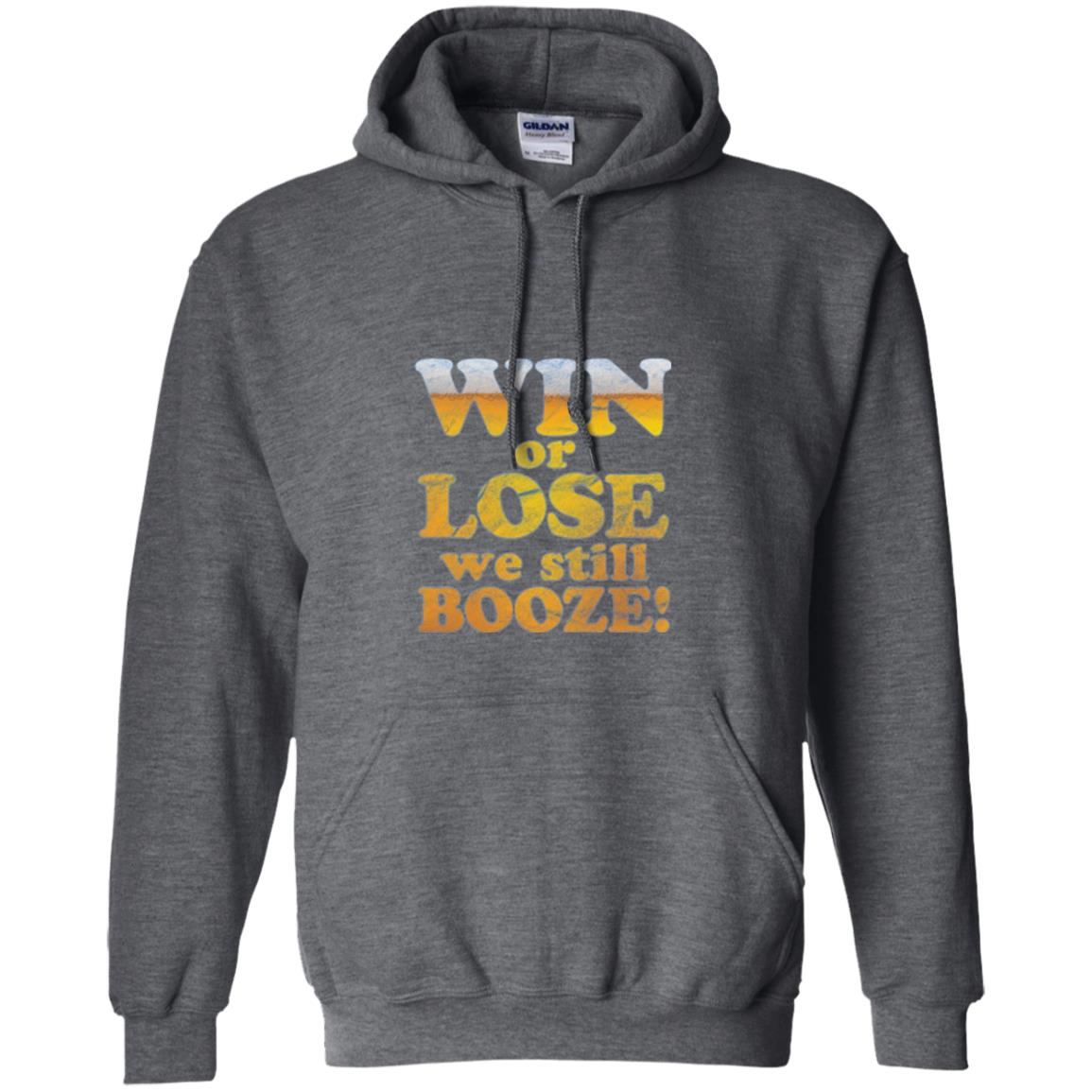 Beer T-shirt Win Or Lose We Still Booze Dark Heather