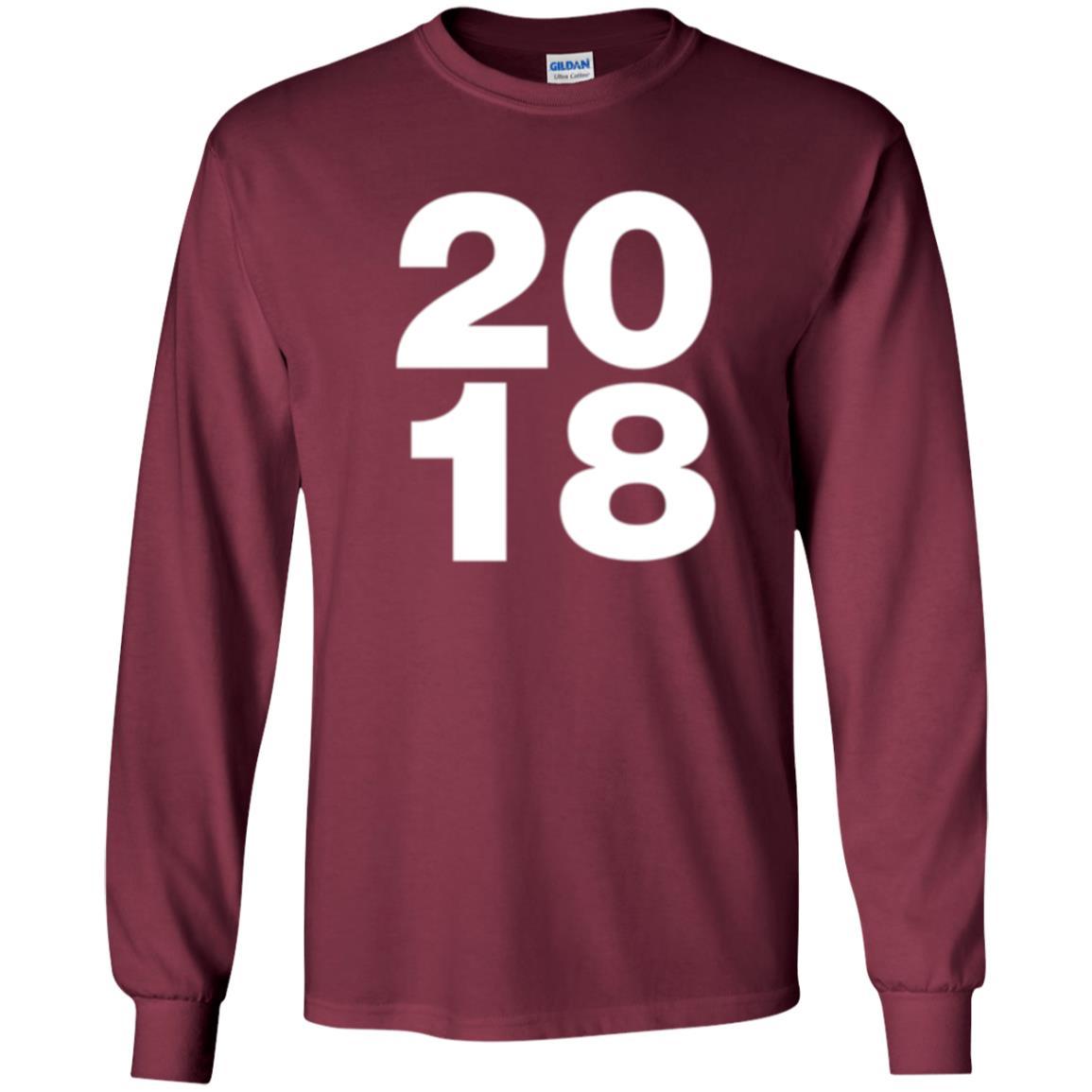 Happy New Year T-shirt 2018 New Year Party T-shirt Maroon