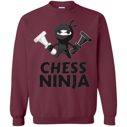 Funny Chess Ninja T-shirt Maroon