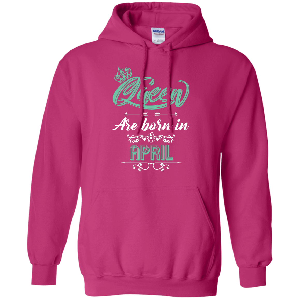 Brithday T-Shirt Queen Are Born In April Heliconia
