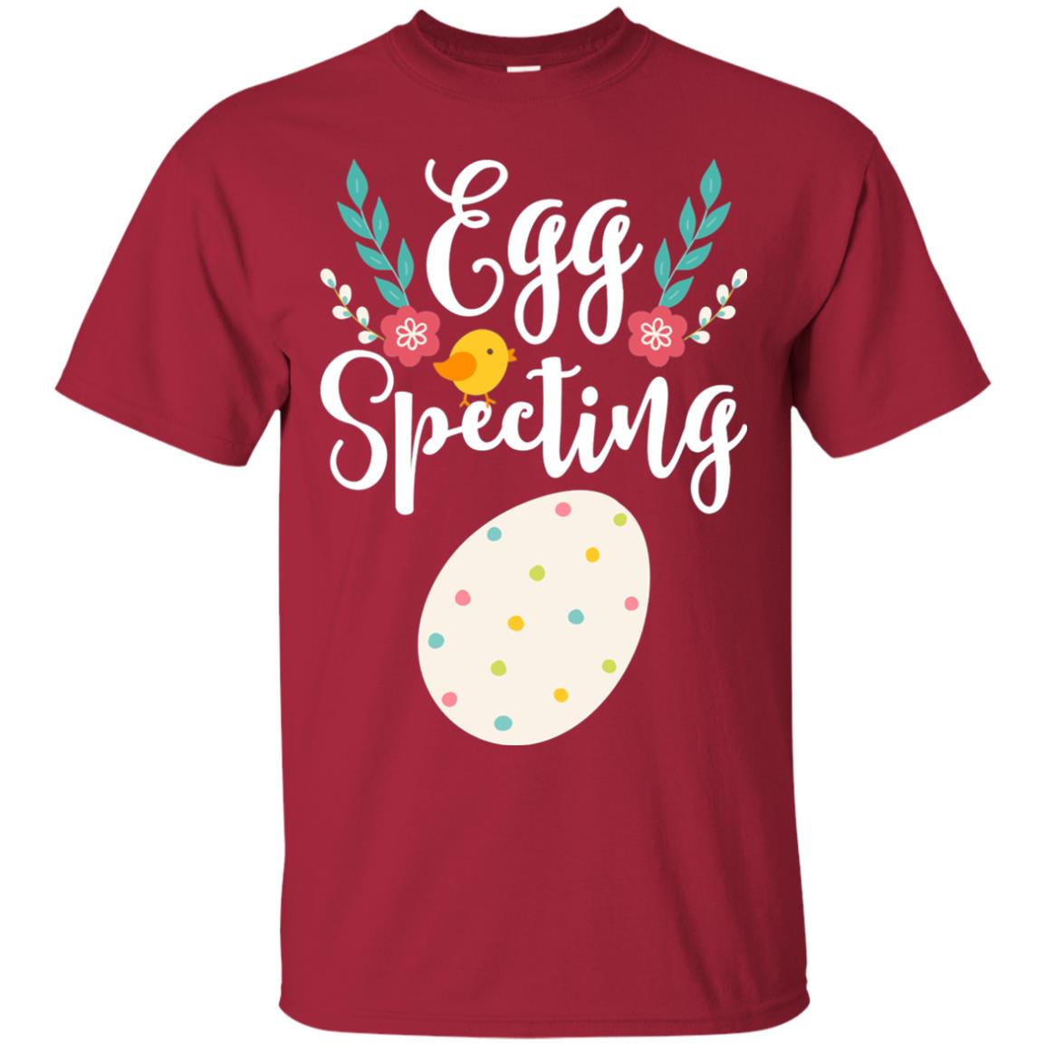 Egg Specting Announcement Pregnant Easter T-shirt Cardinal